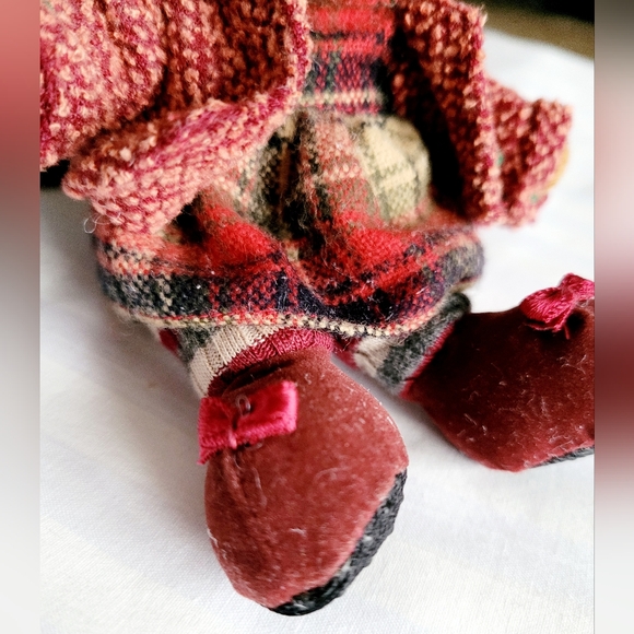 RUSS Alpine Teddies Brown Bear Girl Plush Realistic Wool Stuffed Animal Toy 6 " - Picture 9 of 15